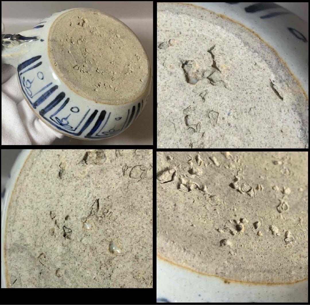 中国 染付花の絵片口　f2250905