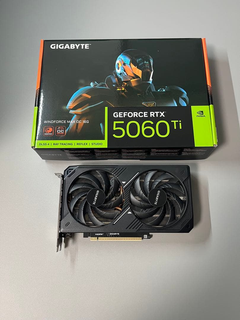 グラフィックボード・グラボ・ビデオカード GIGABYTE GeForce RTX5060Ti 16GB