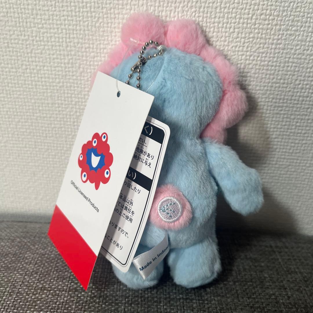 関西万博公式　ミャクミャク パステル　水色 ぬいぐるみ＆畜光キーホルダー