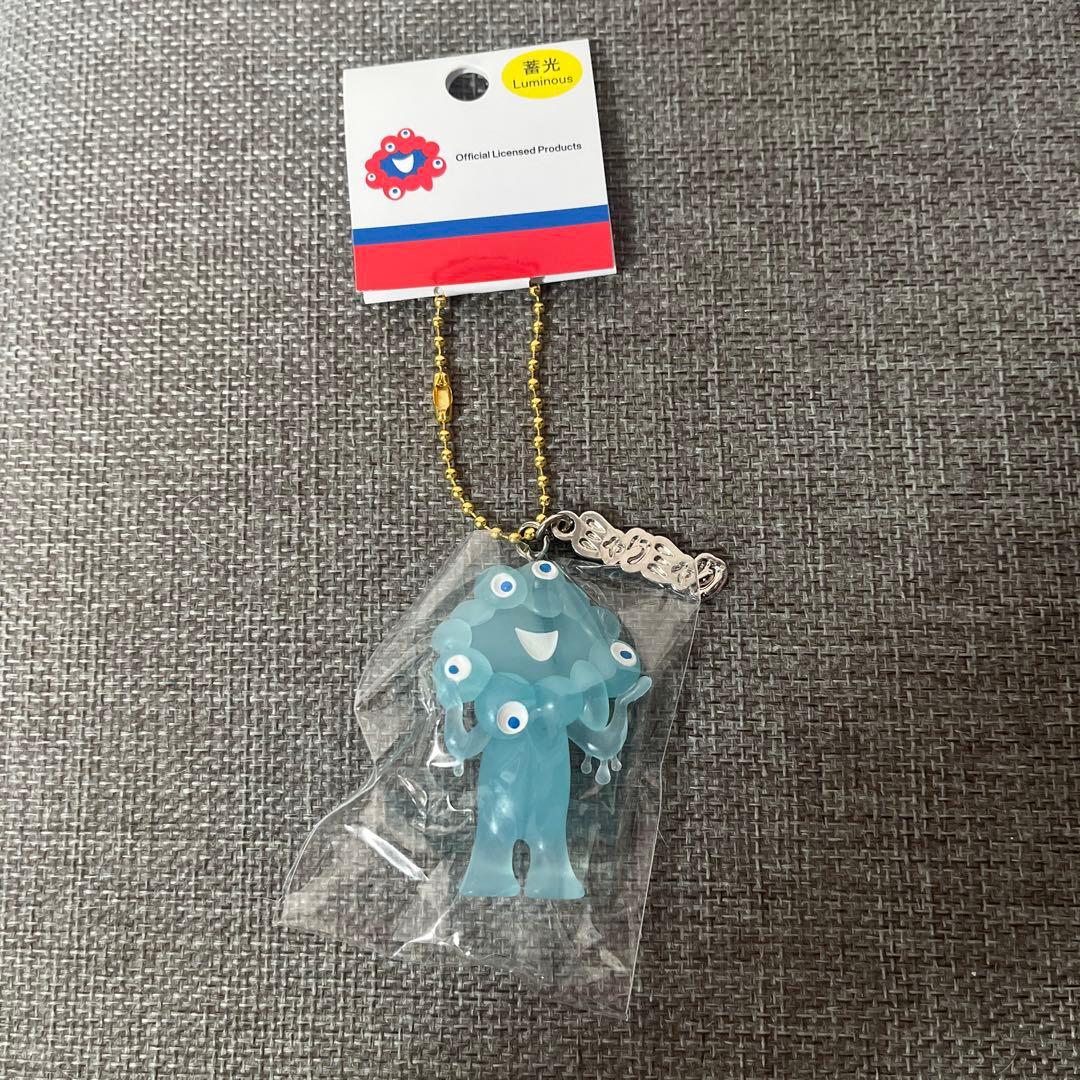 関西万博公式　ミャクミャク パステル　水色 ぬいぐるみ＆畜光キーホルダー