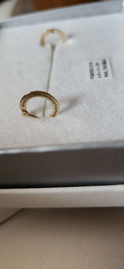 新品未使用♡シエナロゼ レターフープピアス 10k SIENA ROSE