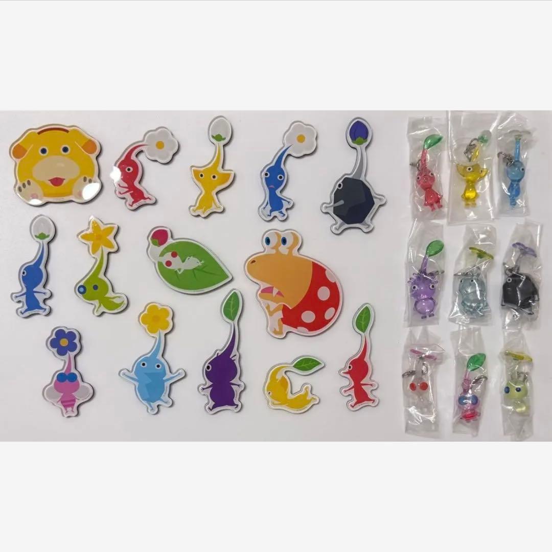 【コンプリート】ピクミン めじるしアクセサリー+マグネット 23個セット