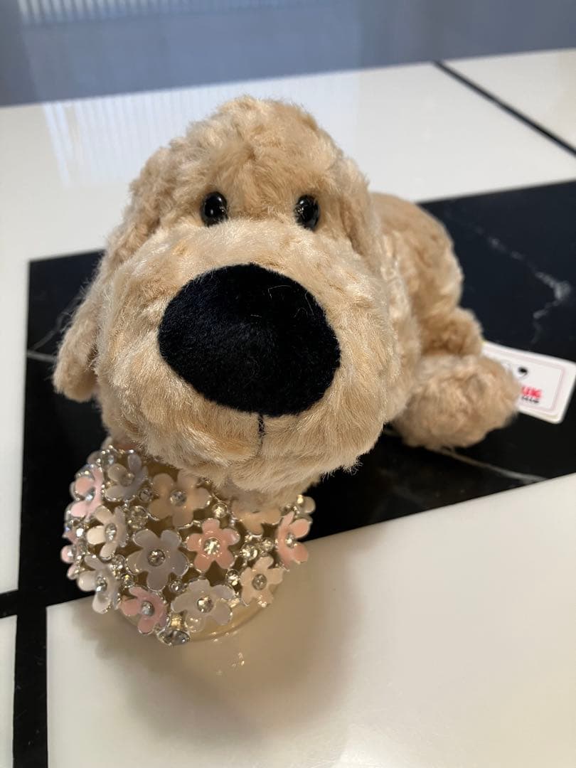 ★保留中★【新品未使用・ラスト１匹・日本製】子犬のるーくMサイズ　モカ