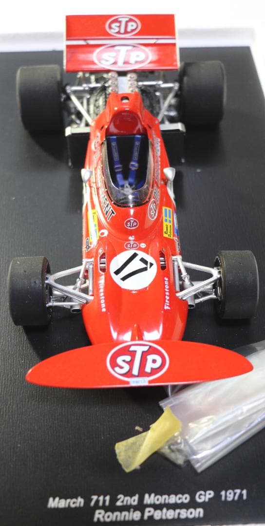 超希少　SPARK 　マーチ７１１　１９７１モナコ　Ｒ・ピーターソン 1/18