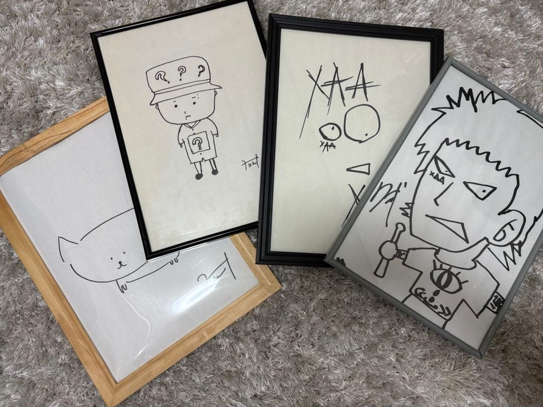 ザアザア 春芽 exザアザア ロ弐 直筆絵画 チェキ50枚