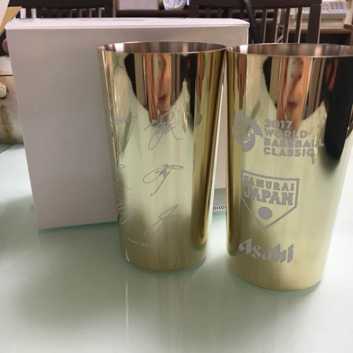 大谷選手サイン入りゴールドステンレスタンブラー