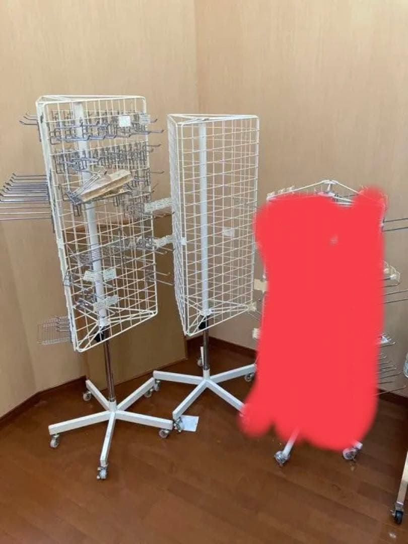 リン　回転什器 ネット什器　3台セット