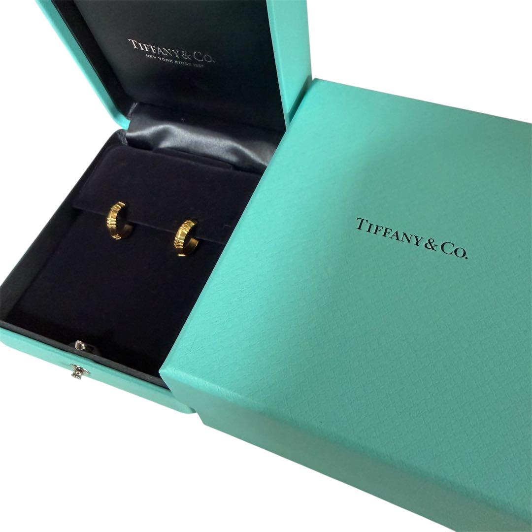 Tiffany&Co. ティファニー　アトラスX フープピアス YG 廃盤