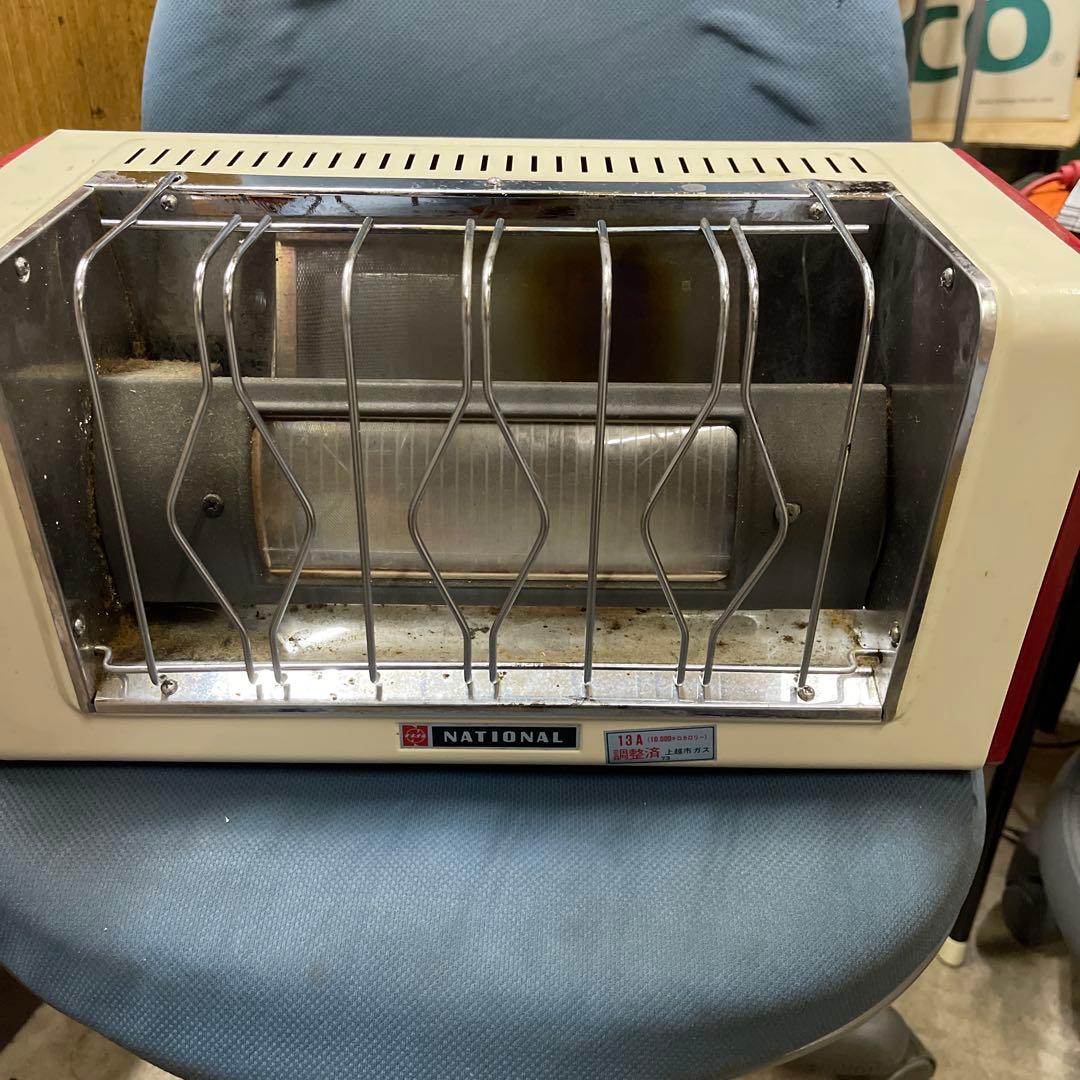中古レトロNATIONAL ガスストーブ 13Aジャンク