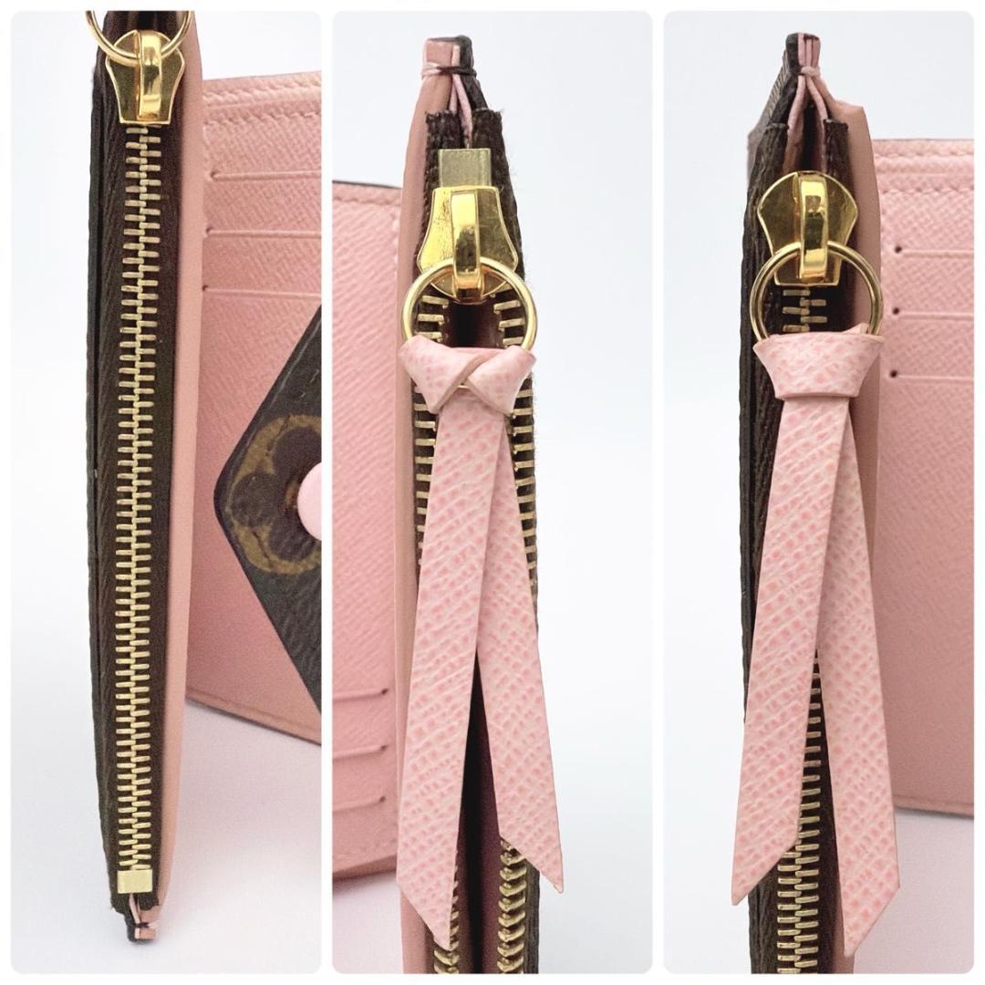 ルイヴィトン ポルトフォイユ・ヴィクトリーヌ 三つ折り財布 ローズバレリーヌ