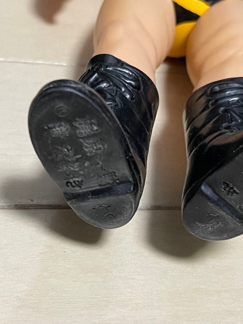 中嶋製作所　タイガーマスク　ソフビ　ビックタイガーリペイント品　面取れフィギュア