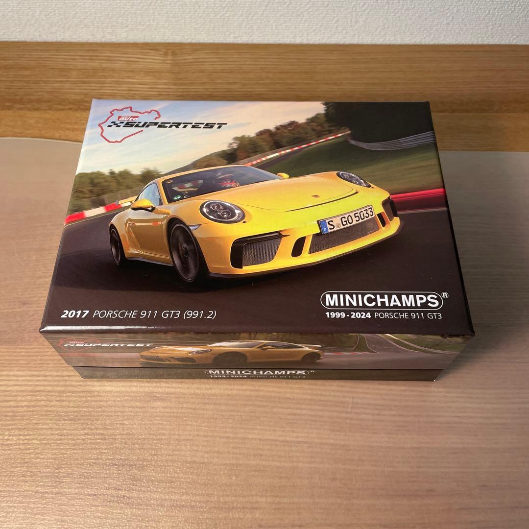 ミニチャンプス　ポルシェ　911 GT3 (991.2) 1/43 イエロー