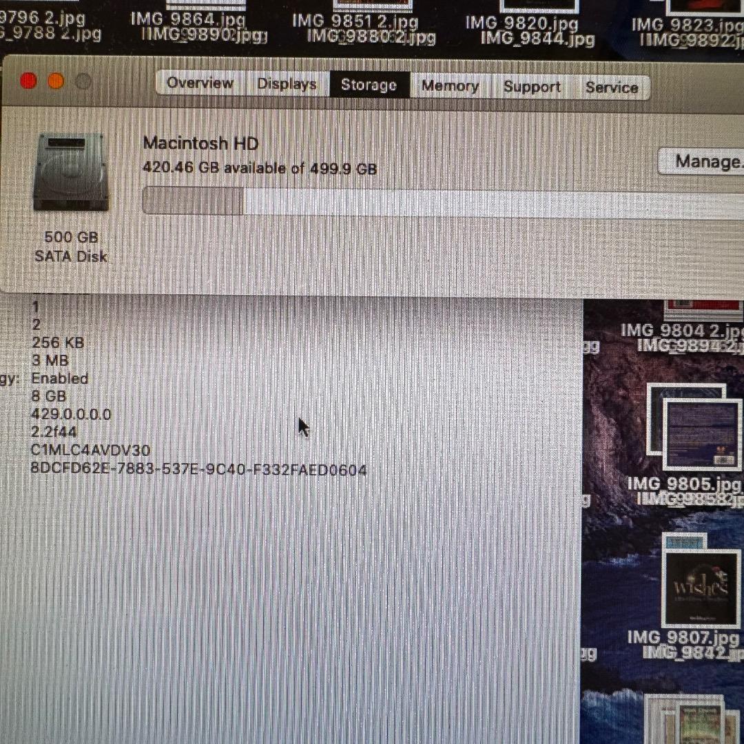 アップル Macbook Pro 13インチ Mid 2012 500GB