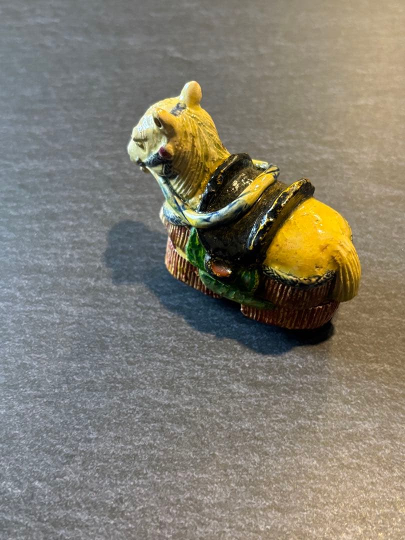 香合　馬　後楽園焼