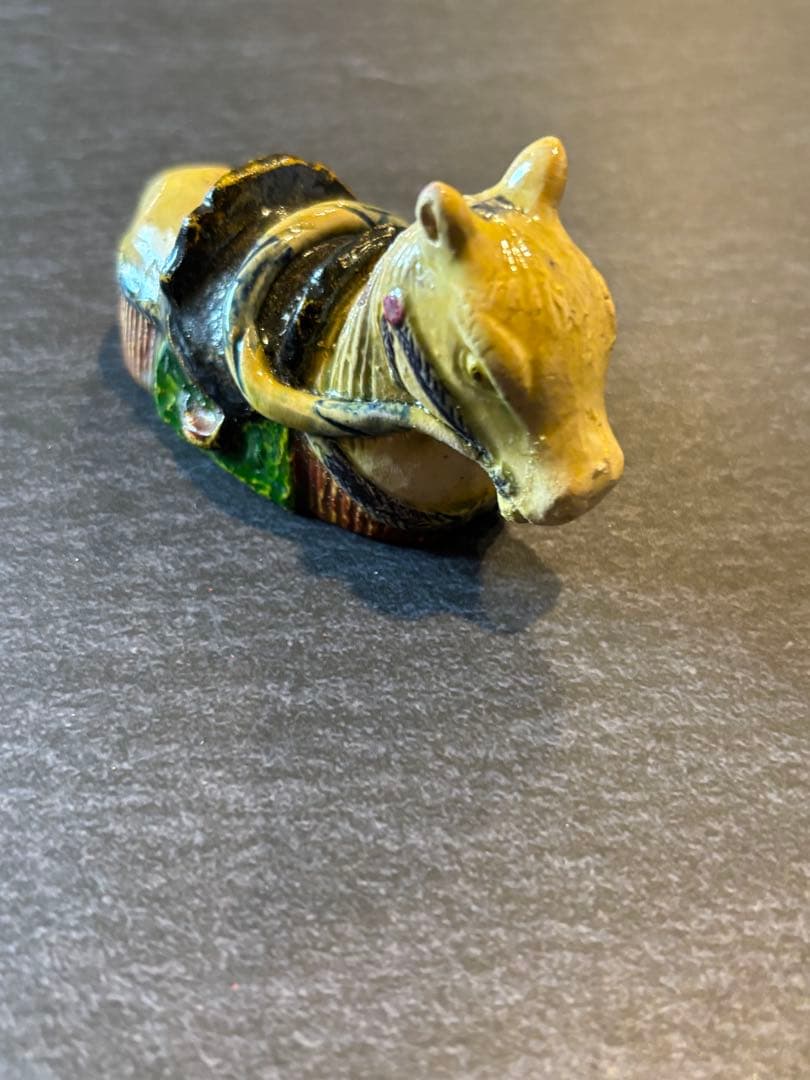 香合　馬　後楽園焼