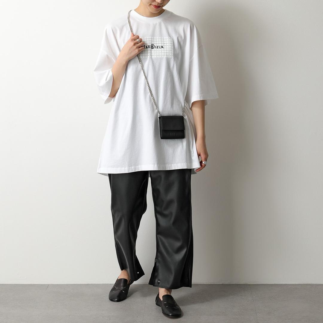 美品✨MM6 メゾンマルジェラ ミニ財布 黒 チェーン S54UI0126 P4