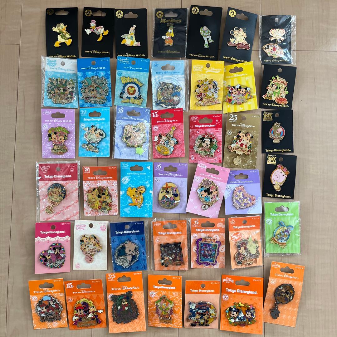 まとめ売り ディズニーランド ディズニーシー ピンバッジ 大量