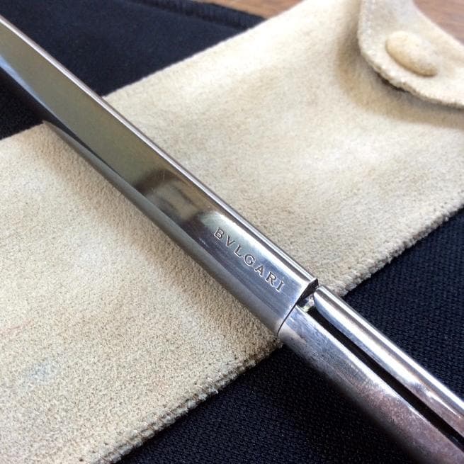 ability様　BVLGARI　シルバー　ボールペン　青インク