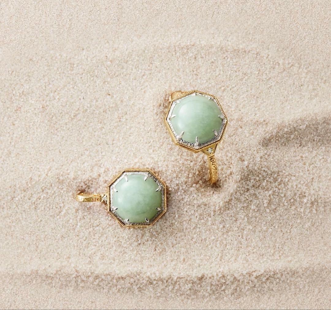 agete/アガット　翡翠リング★限定品★13号