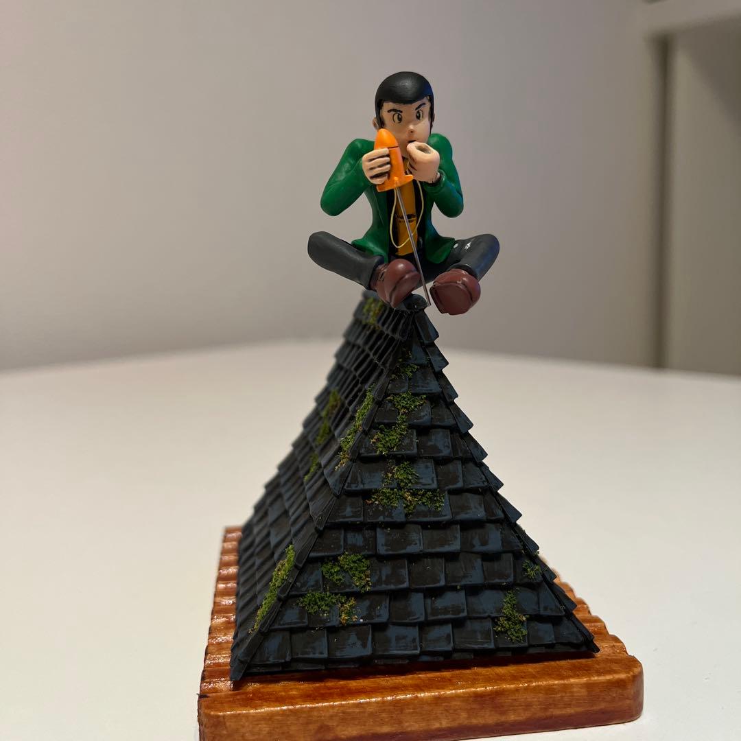 ルパン3世 カリオストロの城 屋根 プラモデル 全塗装 アクリルケース付