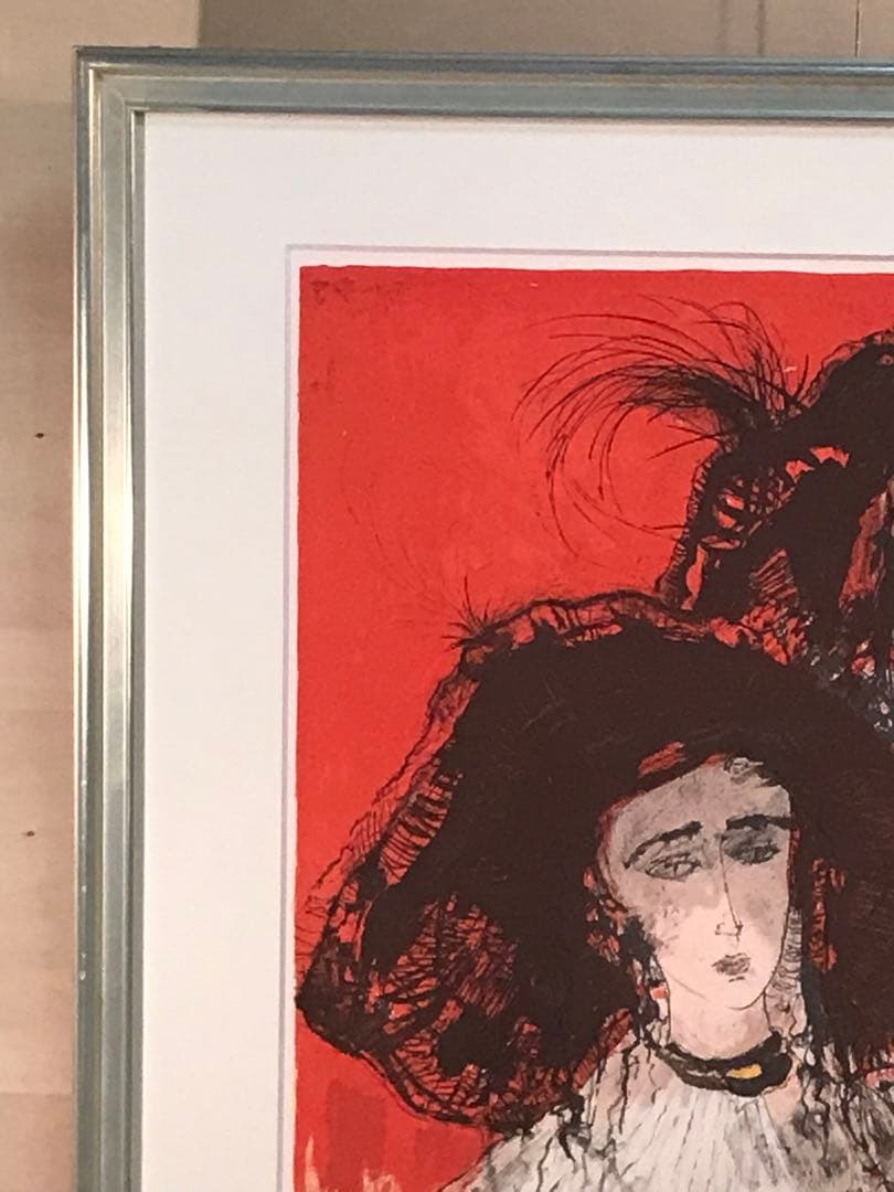 ジャンセン　「カプリーヌ」　リトグラフ　直筆サイン・エディション有り