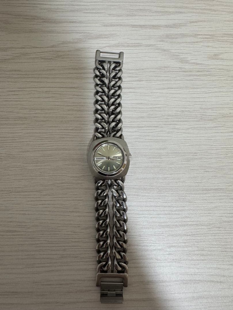 DIESELレディース腕時計クォーツ電池交換無しダブルチェーンベルト DZ