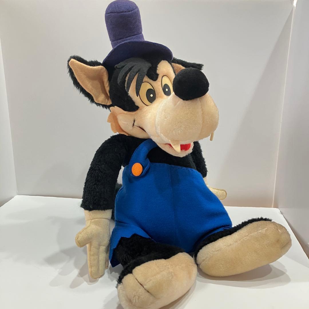 東京ディズニーランド　ビッグバッドウルフ　ぬいぐるみ　昭和レトロ