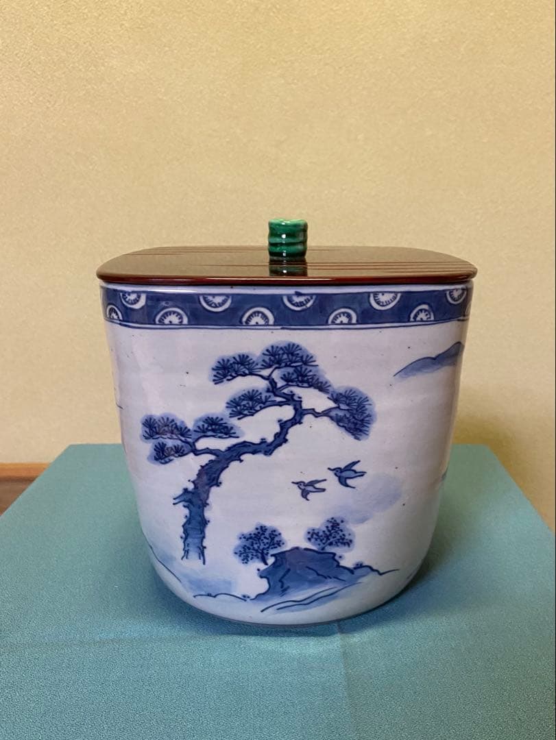 【本日限定】水指し 『四方水指』 手塚祥堂 作 共箱 茶の湯