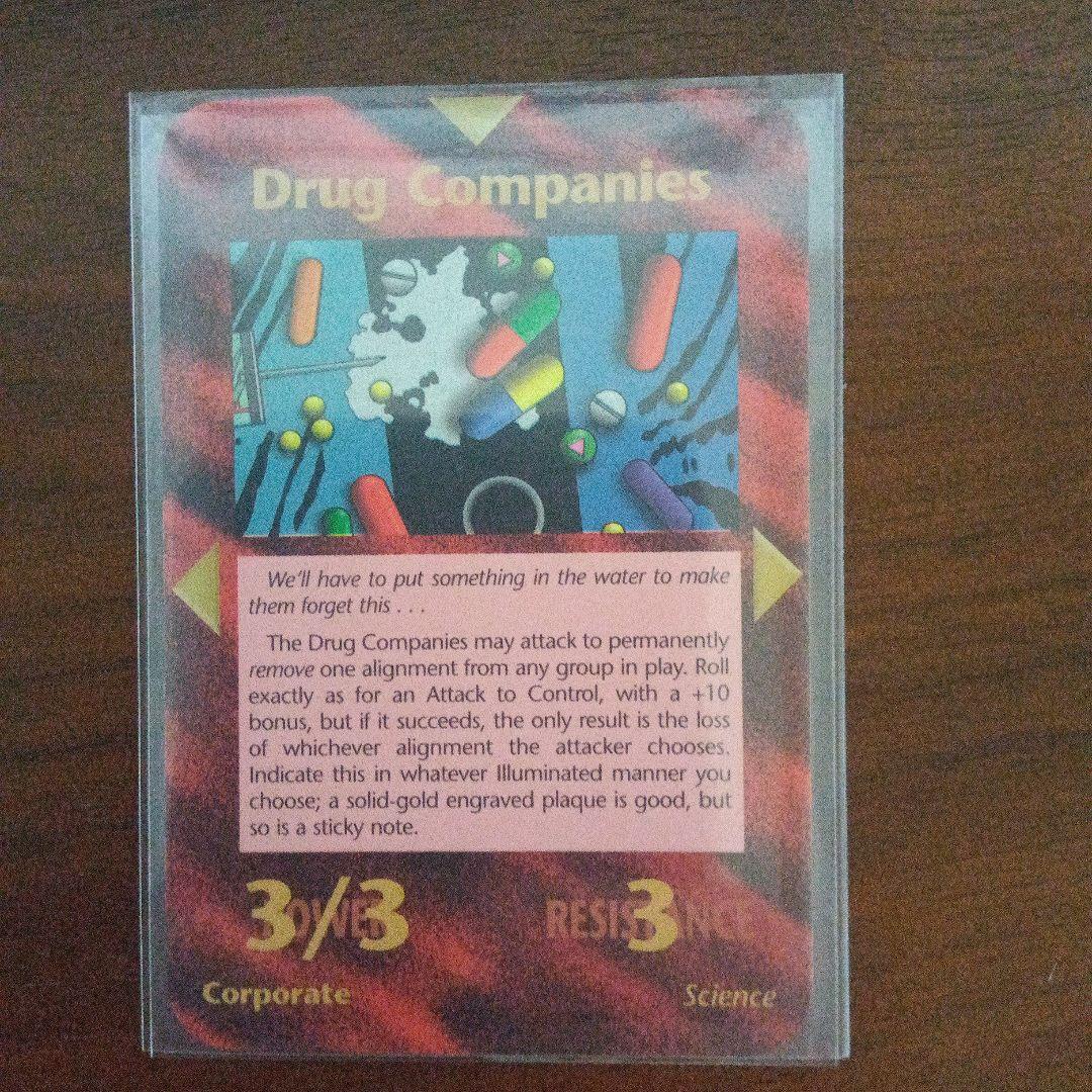 イルミナティカード　 Drug Companies（製薬会社）