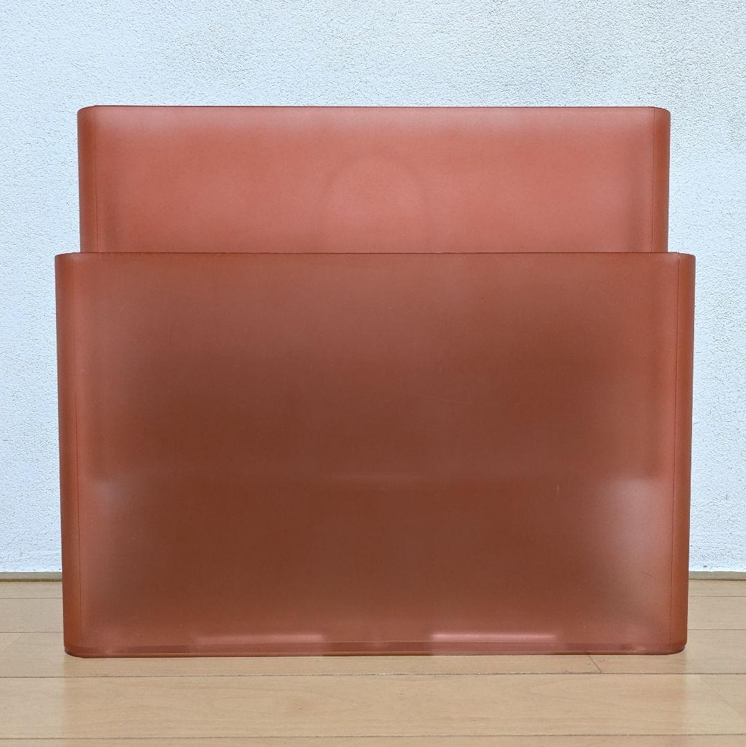 美品 希少 Kartell カルテル ポルタリビステ マガジンラック オレンジ
