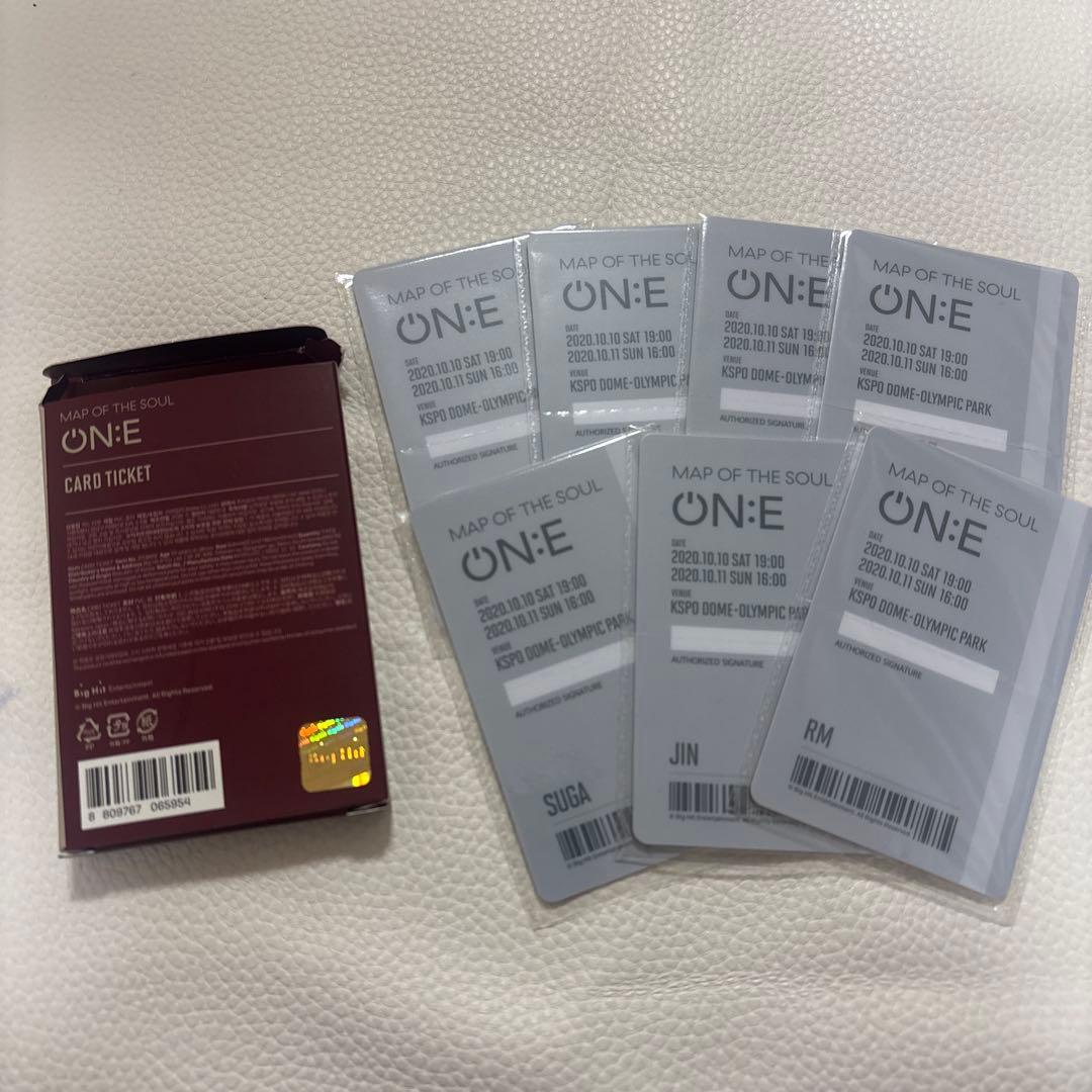 BTS MOS one テテ　グク　ジミン　ジン　カードチケット