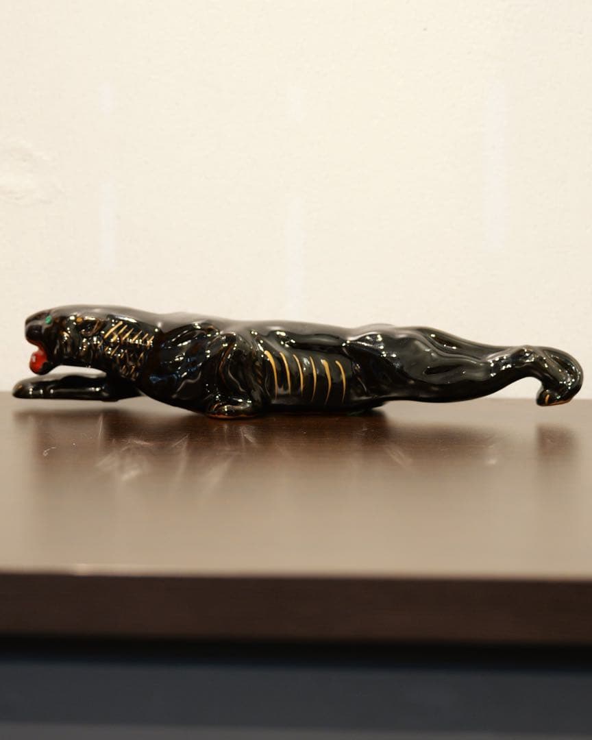 1950'sBLACKPANTHER ブラックパンサー 陶器 置物 オブジェ