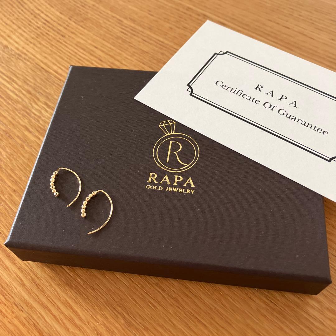 RAPA ラパ　K18 ミラーボール　フックピアス　18K 18金