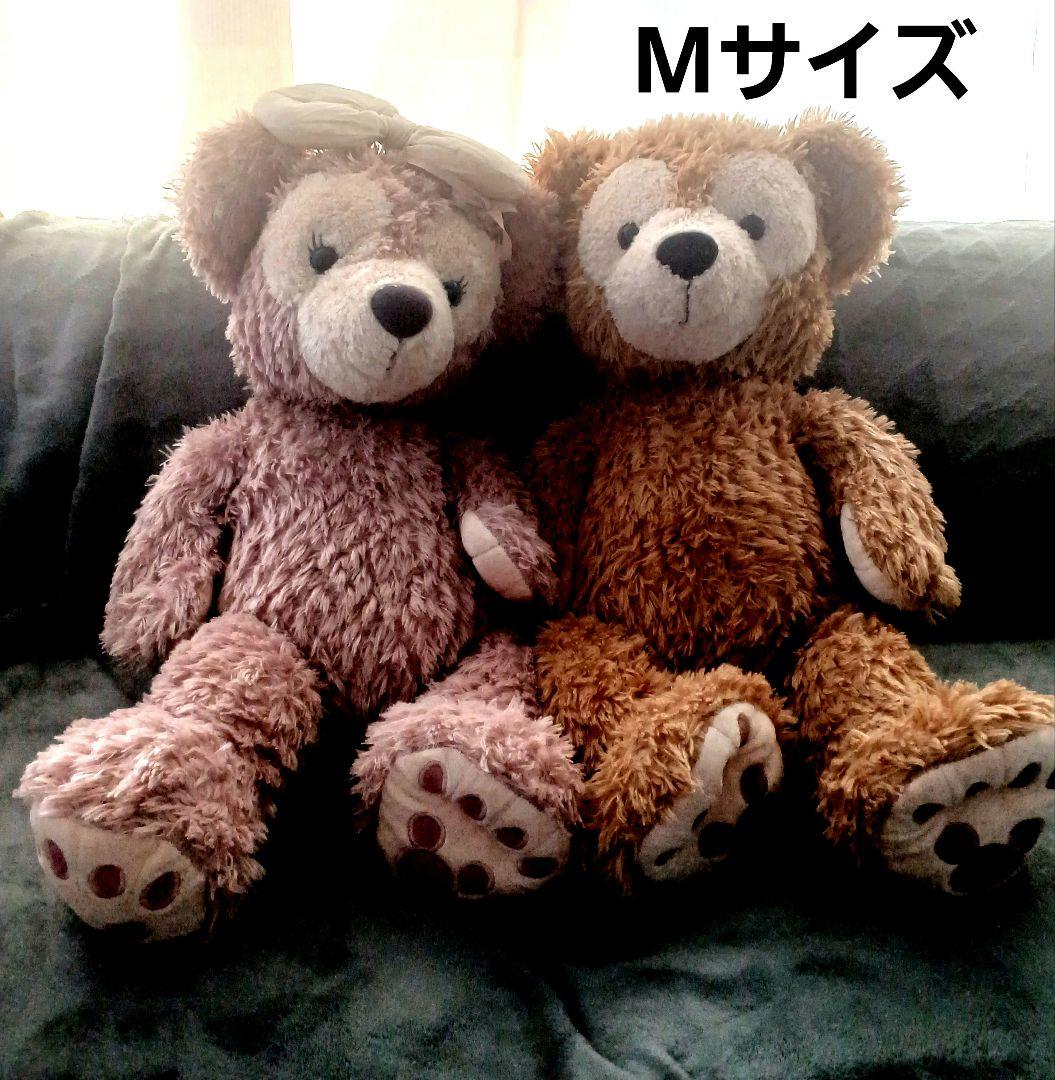 【美品】TDS ダッフィー & シェリーメイ ぬいぐるみ Mサイズ セット