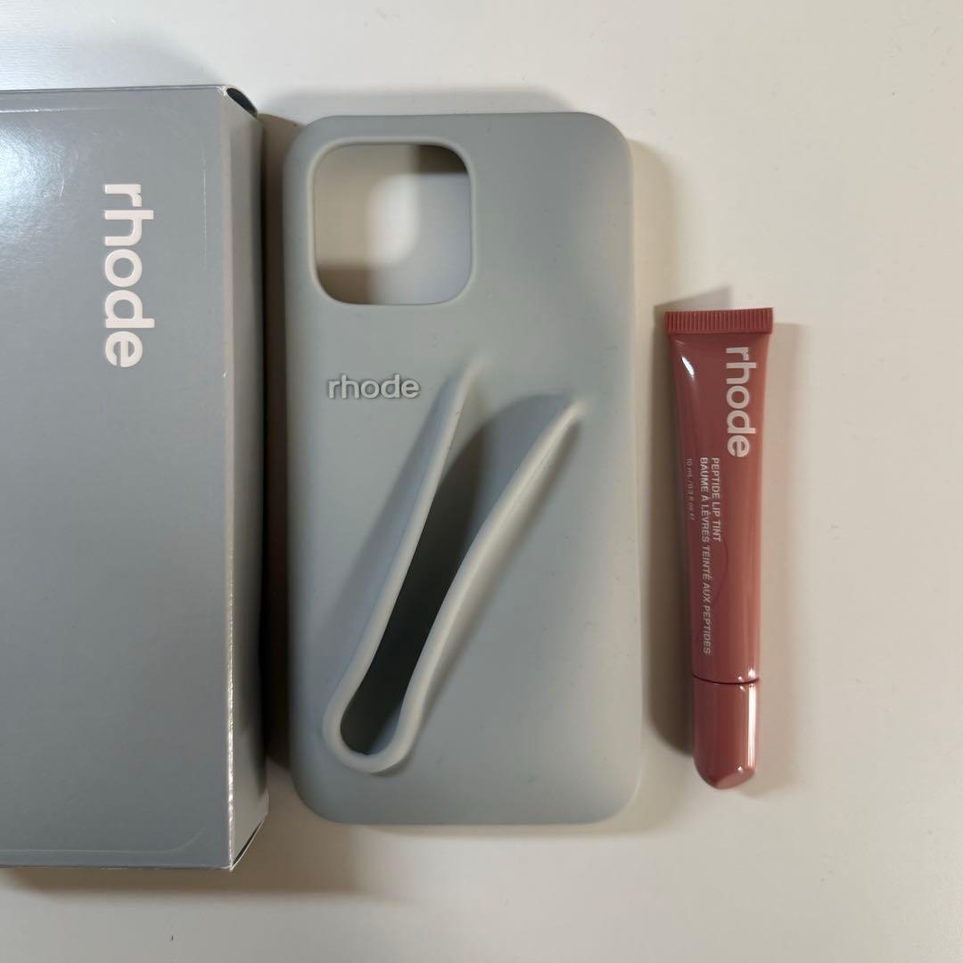 【rhode skin】 グレー iphone16 pro max ケース