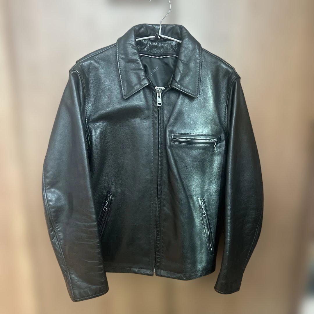【ま】Schott ショット 643 ライダースジャケット レザー 36