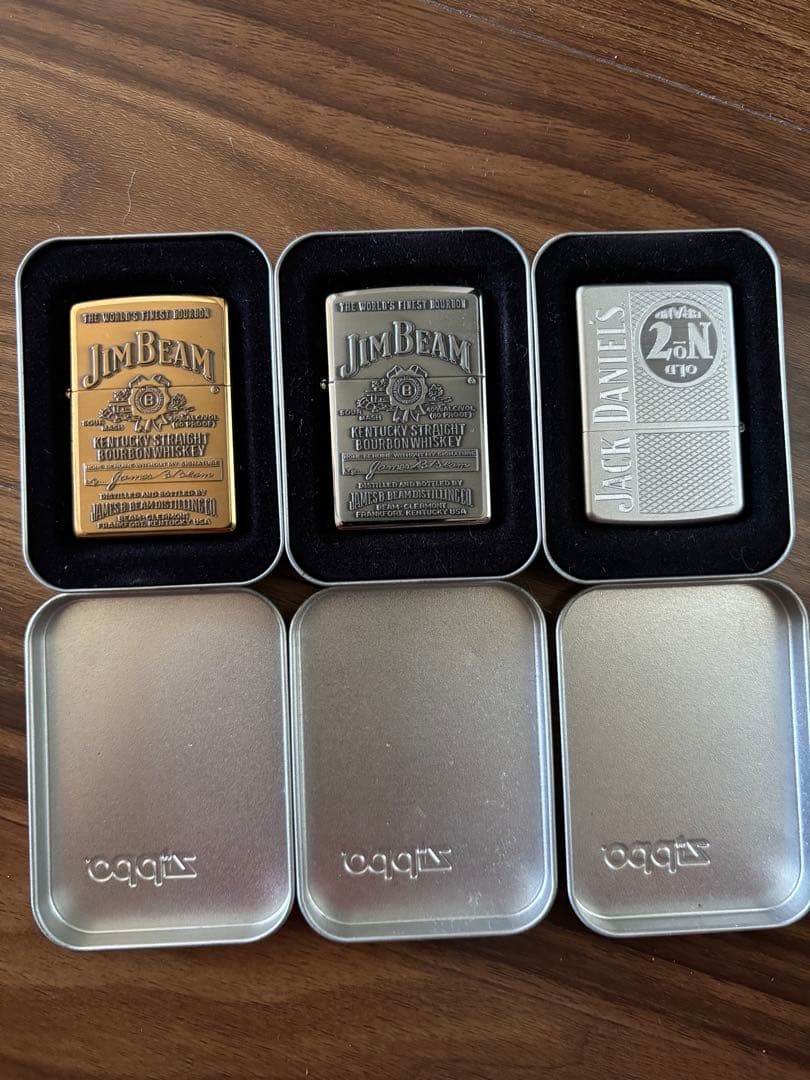 #⛰️kouyazan⛰️#ZIPPO#JIMBEAM#ジムビーム#3つセット