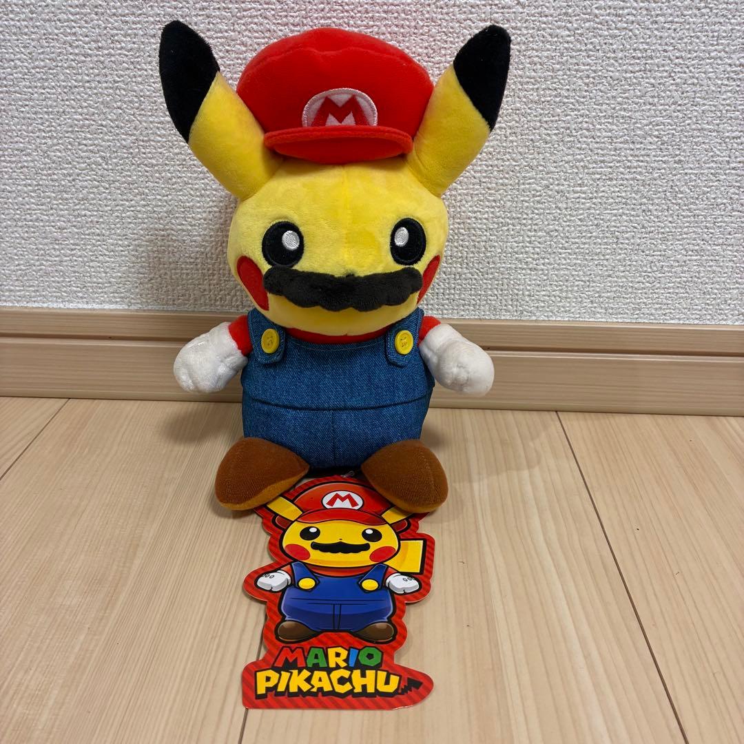 マリオ　ピカチュウ ぬいぐるみ タグ付き