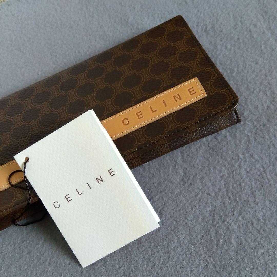 モンチッチ様　【未使用】セリーヌ　CELINE　マカダム柄　2つ折　長財布