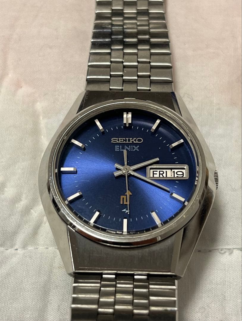 70s SEIKOセイコー エルニクス 純正ブレス 稼動品 クウォーツ