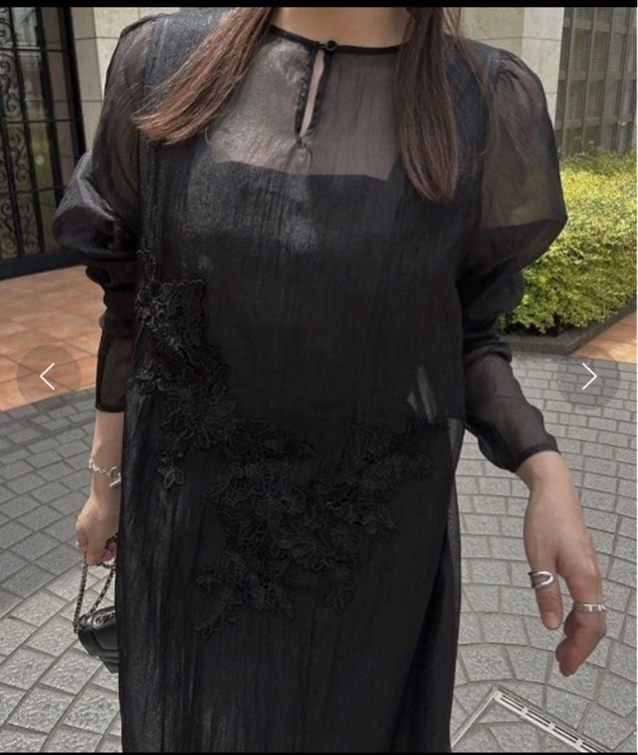 ウィルフリー オケージョン シアーモチーフ レース ワンピース セットワンピ