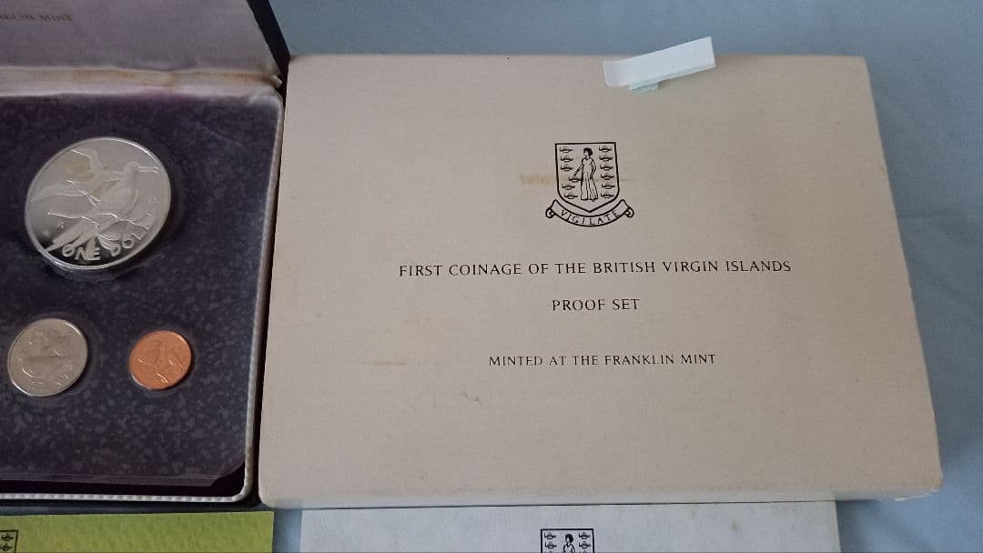 値下げ◎証明書付◎英領ヴァージン諸島 初公式貨幣◎新品未使用【送料込み】