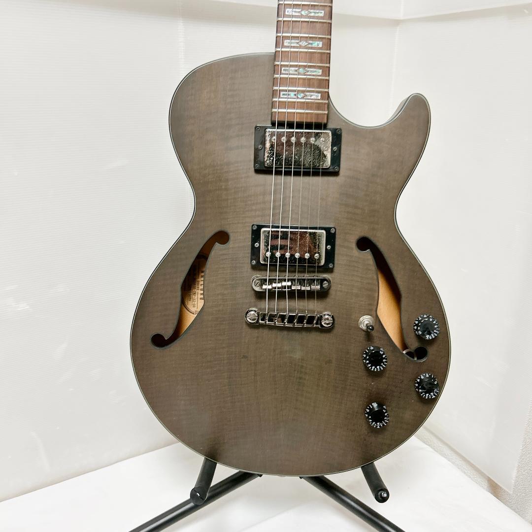 美品 Ibanez アイバニーズ セミアコ AGS83B アッシュグレー