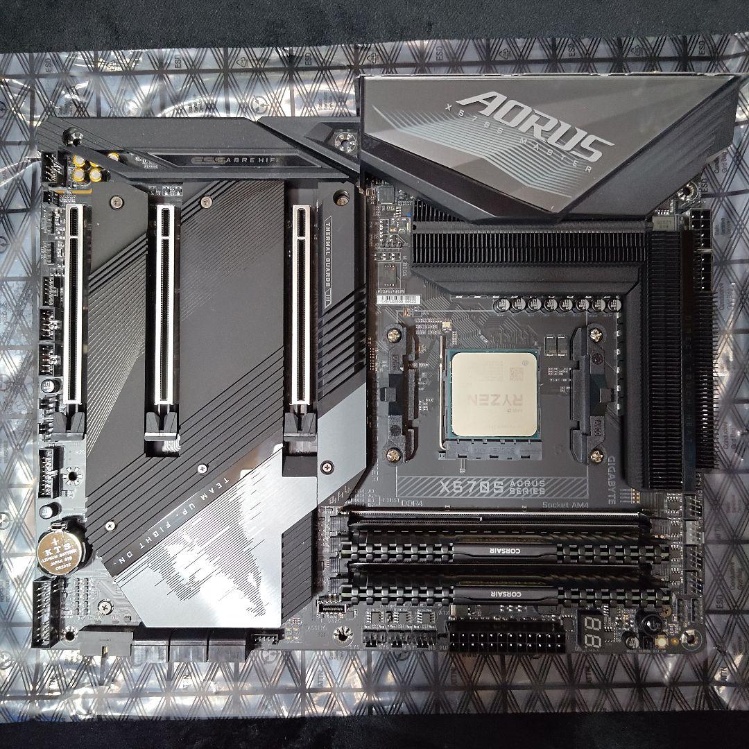 ryzen9 5950x AORUS MASTER X570S メモリ64gb