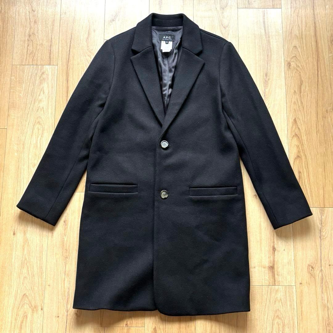 A.P.C. チェスターコート ブラック Sサイズ アーペーセー