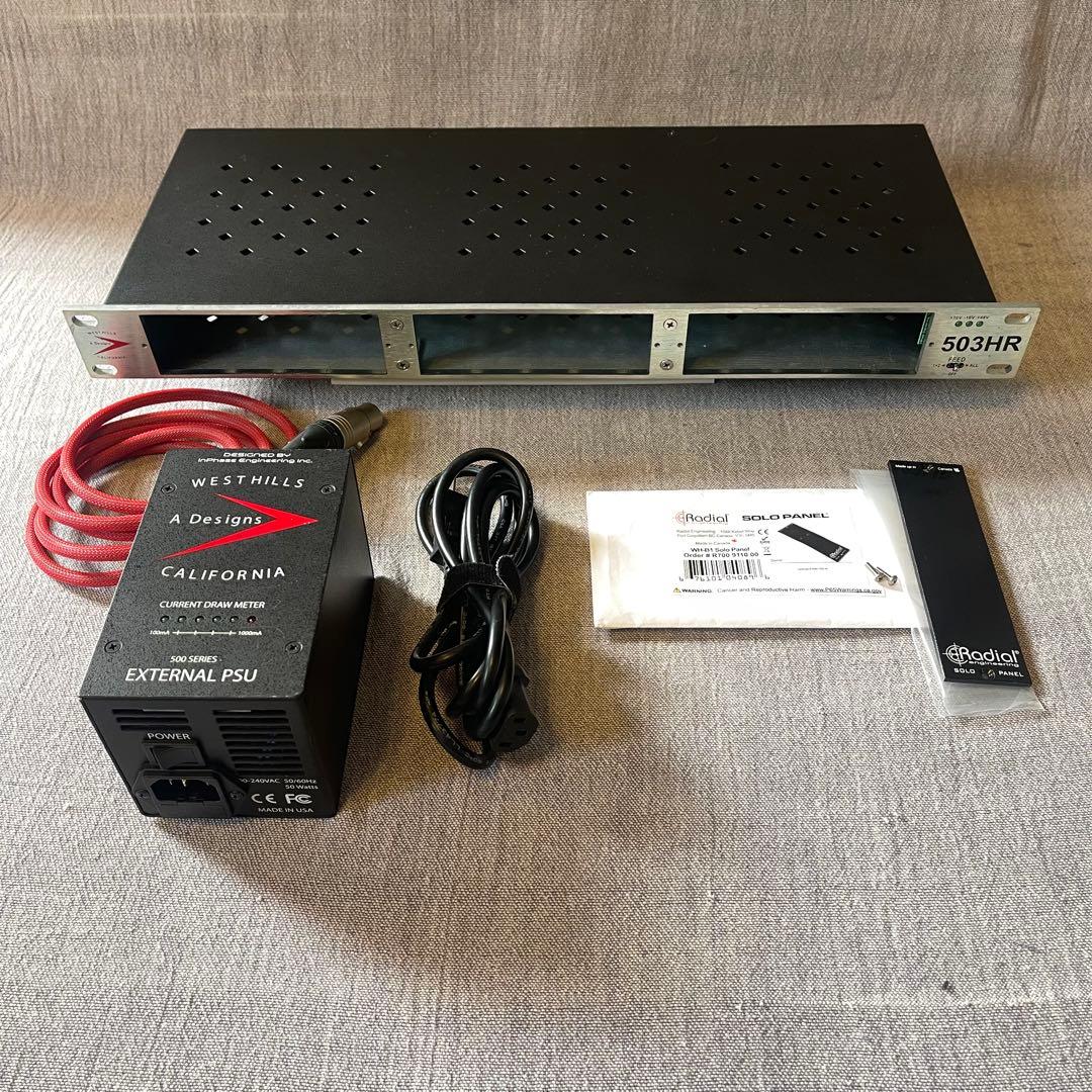 A Designs 503HR 1U 3スロットシャーシ 外部PSU + おまけ