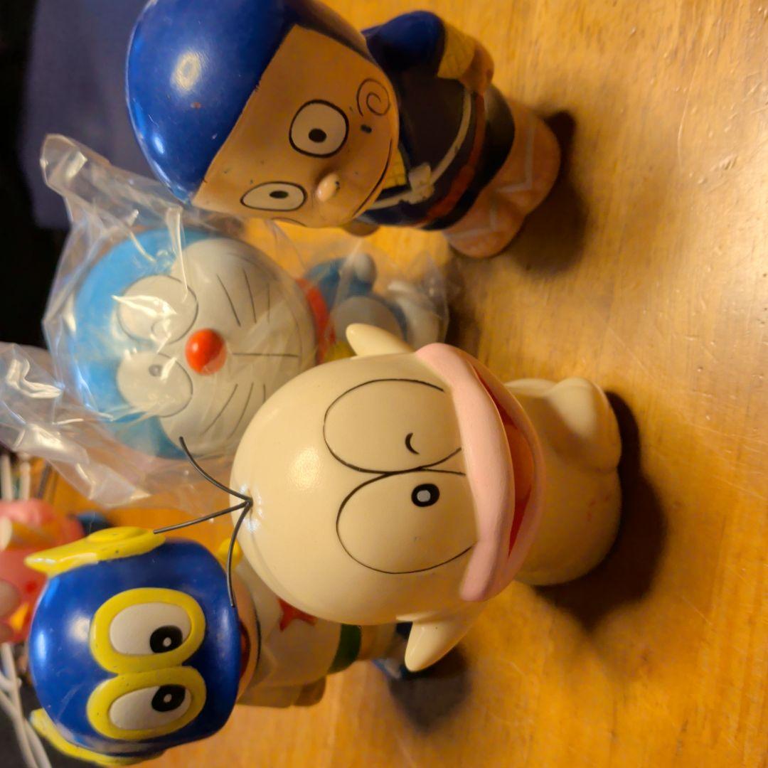 ソフビドラえもん、パーマン、ドラえもん他4体キャラクター貯金箱セット　住友銀行