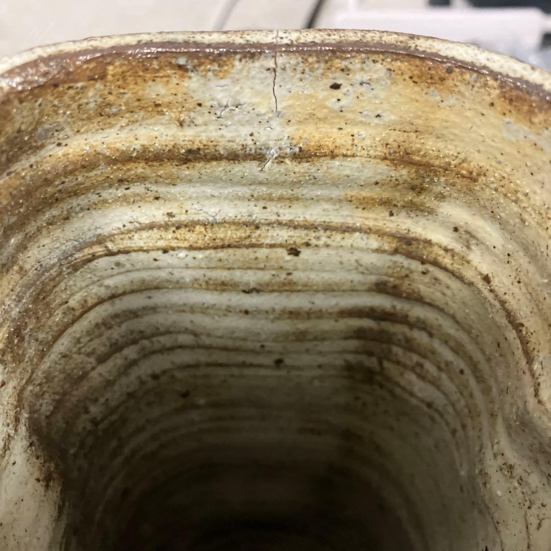 唐津焼　花入(花瓶) 小次郎窯　小十窯