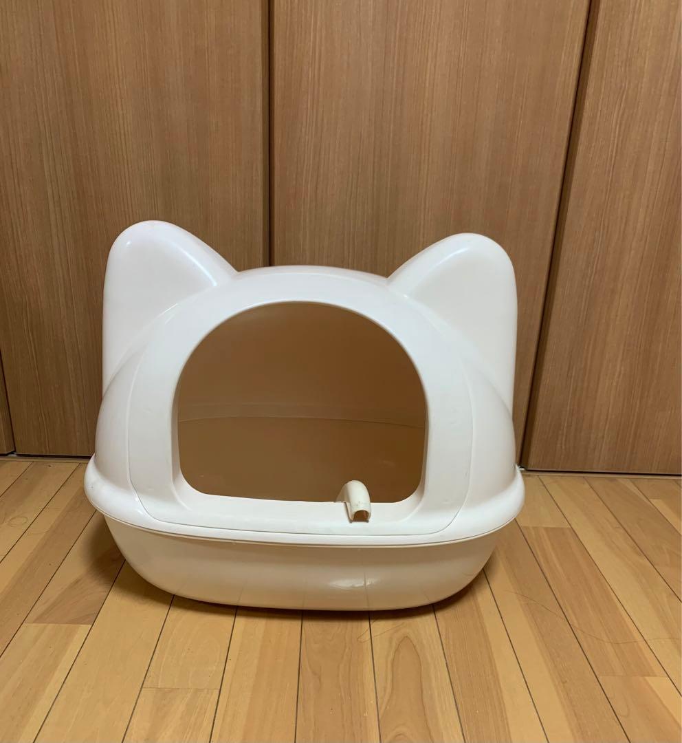 猫耳型 ♡ 猫用トイレ