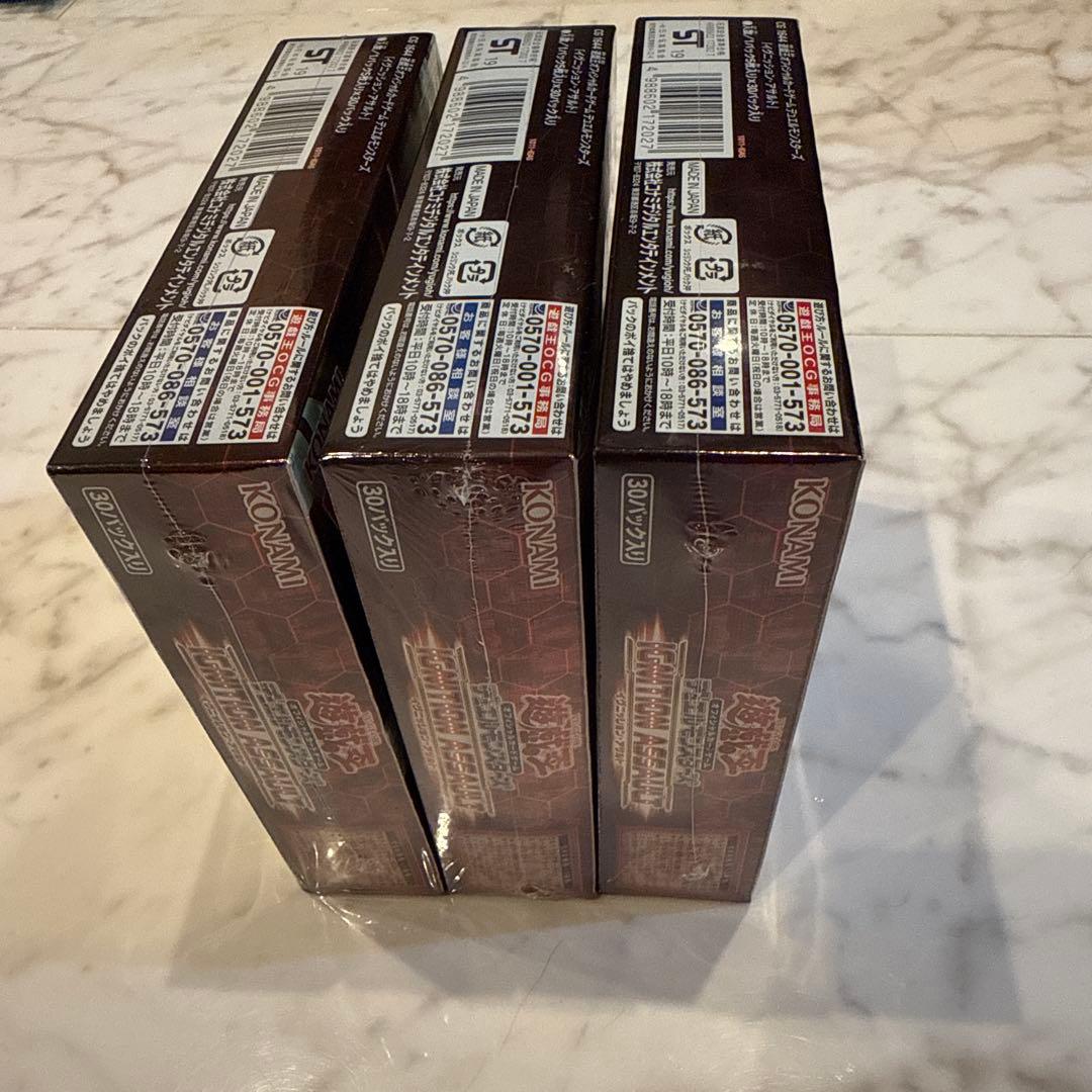 イグニッションアサルト 未開封BOX シュリンク付き　3box遊戯王OCG